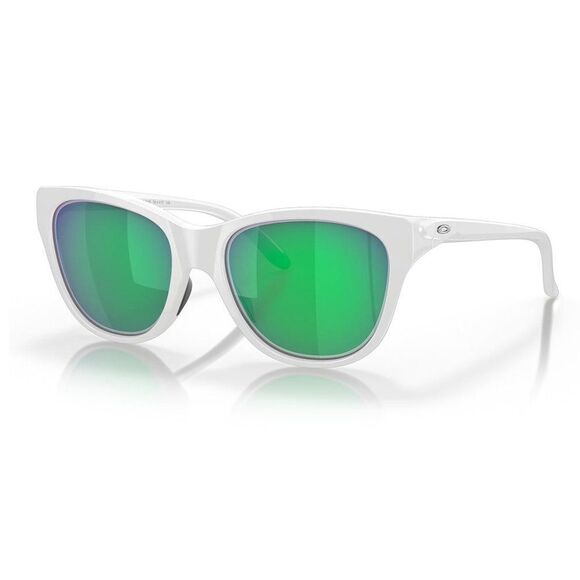 Oakley Hold out Sunglasses Polished White Frame With Jade Iridium Lens - Picture 1 of 11